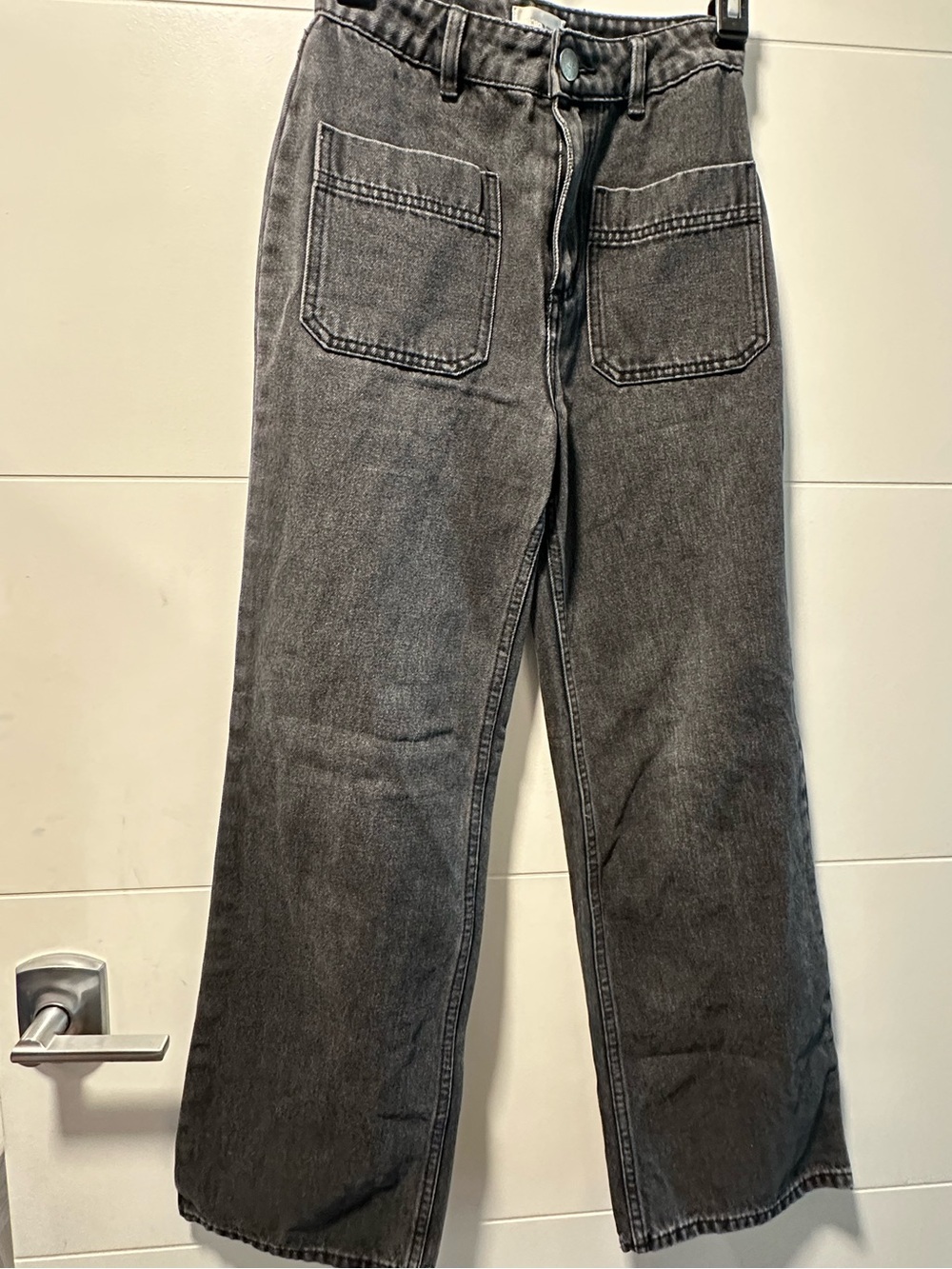 Amuse Society Washed Charcoal Denim Pants